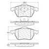 Centric 104.08401 Disc Brake Pad Set PosiQuiet Semi Met Pads