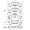 Centric 104.06640 Disc Brake Pad Set PosiQuiet Semi Met Pads