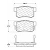 Centric 104.05360 Disc Brake Pad Set PosiQuiet Semi Met Pads