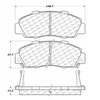 Centric 104.05030 Disc Brake Pad Set PosiQuiet Semi Met Pads