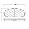Centric 100.12650 Disc Brake Pad Set OEM Brake Pads