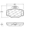Centric 100.11140 Disc Brake Pad Set OEM Brake Pads