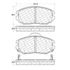 Centric 100.10510 Disc Brake Pad Set OEM Brake Pads