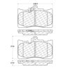 Centric 100.10460 Disc Brake Pad Set OEM Brake Pads