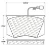 Centric 100.10890 Disc Brake Pad Set OEM Brake Pads