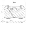 Centric 100.10880 Disc Brake Pad Set OEM Brake Pads
