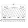 Centric 100.10660 Disc Brake Pad Set OEM Brake Pads