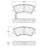 Centric 100.10650 Disc Brake Pad Set OEM Brake Pads