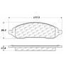 Centric 100.09590 Disc Brake Pad Set OEM Brake Pads