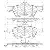 100.09760 by CENTRIC - Posi Quiet Ceramic Brake Pads with Shims and Hardware
