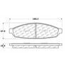 Centric 100.09060 Disc Brake Pad Set Posi Quiet Ceramic Brake Pads with Shims and Hardware