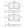 Centric 100.08920 Disc Brake Pad Set Posi Quiet Ceramic Brake Pads with Shims and Hardware