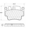 100.08700 by CENTRIC - Posi Quiet Ceramic Brake Pads with Shims and Hardware