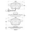 Centric 100.08650 Disc Brake Pad Set OEM Brake Pads