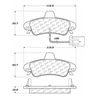 Centric 100.08430 Disc Brake Pad Set OEM Brake Pads