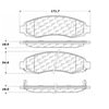 Centric 100.09140 Disc Brake Pad Set Posi Quiet Ceramic Brake Pads with Shims and Hardware