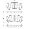 Centric 100.09080 Disc Brake Pad Set Posi Quiet Ceramic Brake Pads with Shims and Hardware