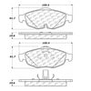 Centric 100.08220 Disc Brake Pad Set OEM Brake Pads