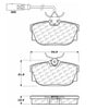 Centric 100.08290 Disc Brake Pad Set OEM Brake Pads