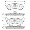 Centric 100.08320 Disc Brake Pad Set OEM Brake Pads
