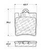 100.08280 by CENTRIC - OEM Brake Pads