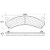 Centric 100.07410 Disc Brake Pad Set OEM Brake Pads