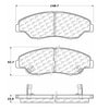 Centric 100.07350 Disc Brake Pad Set OEM Brake Pads