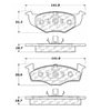 100.06720 by CENTRIC - OEM Brake Pads