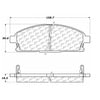 Centric 100.06680 Disc Brake Pad Set OEM Brake Pads