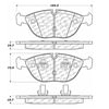 Centric 100.06570 Disc Brake Pad Set OEM Brake Pads
