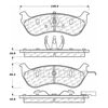 Centric 100.06480 Disc Brake Pad Set OEM Brake Pads