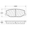 Centric 100.06350 Disc Brake Pad Set Posi Quiet Ceramic Brake Pads with Shims and Hardware