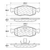 Centric 100.06270 Disc Brake Pad Set OEM Brake Pads