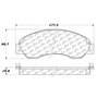 100.06800 by CENTRIC - Posi Quiet Ceramic Brake Pads with Shims and Hardware
