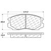 Centric 100.05840 Disc Brake Pad Set OEM Brake Pads