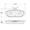Centric 100.05790 Disc Brake Pad Set OEM Brake Pads