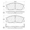 Centric 100.05370 Disc Brake Pad Set Posi Quiet Ceramic Brake Pads with Shims and Hardware