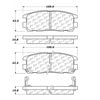 Centric 100.05620 Disc Brake Pad Set Posi Quiet Ceramic Brake Pads with Shims and Hardware