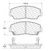 Centric 100.05560 Disc Brake Pad Set OEM Brake Pads