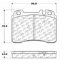 Centric 100.05480 Disc Brake Pad Set OEM Brake Pads
