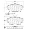 Centric 100.06190 Disc Brake Pad Set Posi Quiet Ceramic Brake Pads with Shims and Hardware