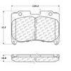 Centric 100.06100 Disc Brake Pad Set OEM Brake Pads