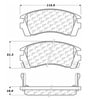Centric 100.04960 Disc Brake Pad Set OEM Brake Pads