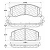 Centric 100.04840 Disc Brake Pad Set OEM Brake Pads