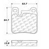 Centric 100.04650 Disc Brake Pad Set Posi Quiet Ceramic Brake Pads with Shims and Hardware