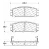 Centric 100.04510 Disc Brake Pad Set OEM Brake Pads