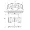 100.04360 by CENTRIC - Posi Quiet Ceramic Brake Pads with Shims and Hardware