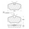 Centric 100.04280 Disc Brake Pad Set OEM Brake Pads