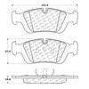 Centric 100.05460 Disc Brake Pad Set OEM Brake Pads