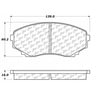 100.05360 by CENTRIC - OEM Brake Pads